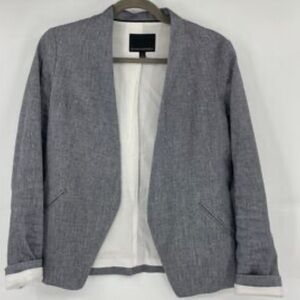 Banana Republic Gray Blazer linen blend